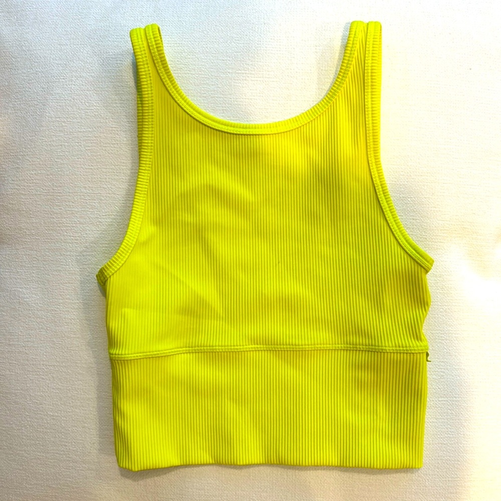 Lululemon Power Pivot Tank - Electric Lemon